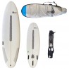 pack surf bekain funboard 7'4 ( leash + housse )