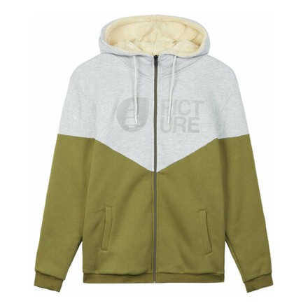 Picture Basement Plush Zip Hoodie Army Green